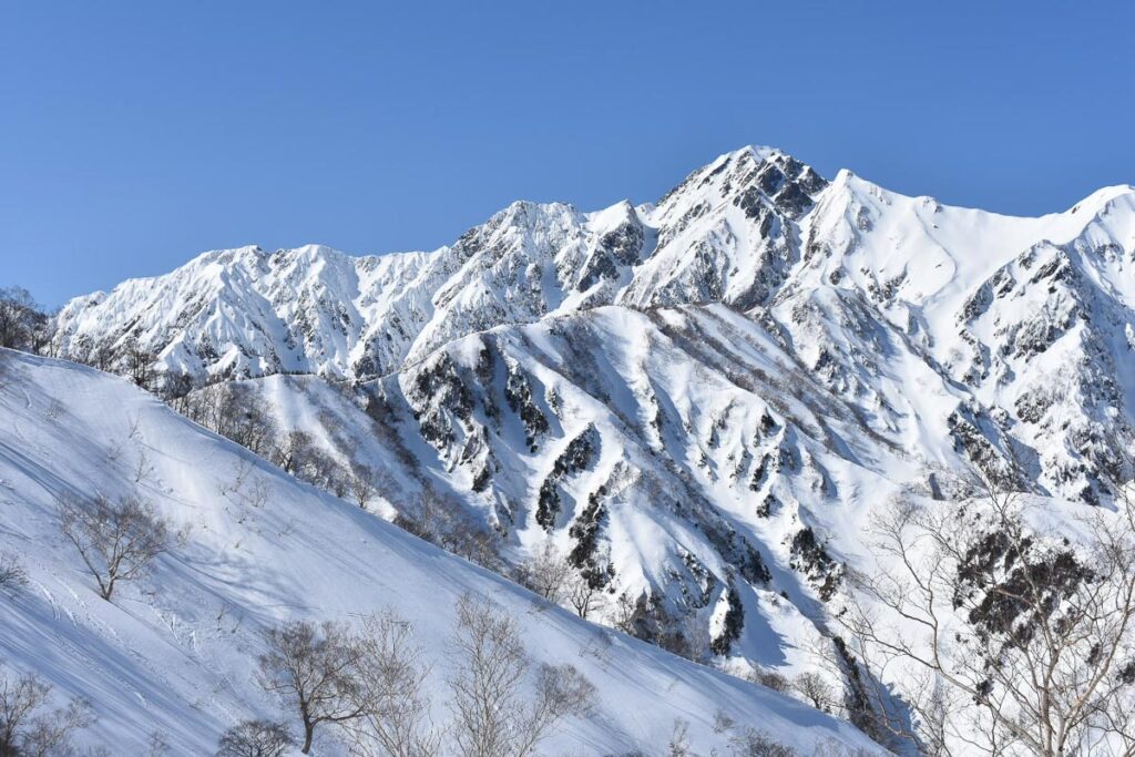 A characteristically Japanese mountain face