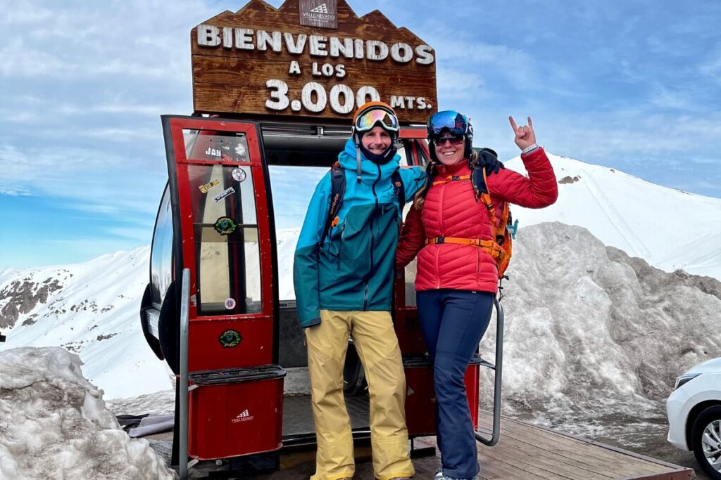 Jonny in Valle Nevado 3000M